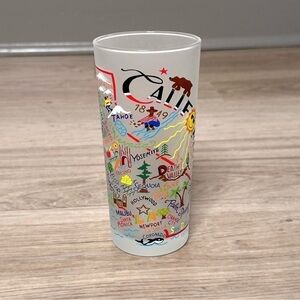SALE 5/$25 📦 CatStudio California Glass Tumbler Glass 2018 Travel Frosted